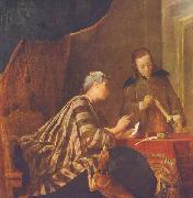 Jean Simeon Chardin Lady Sealing a Letter France oil painting artist